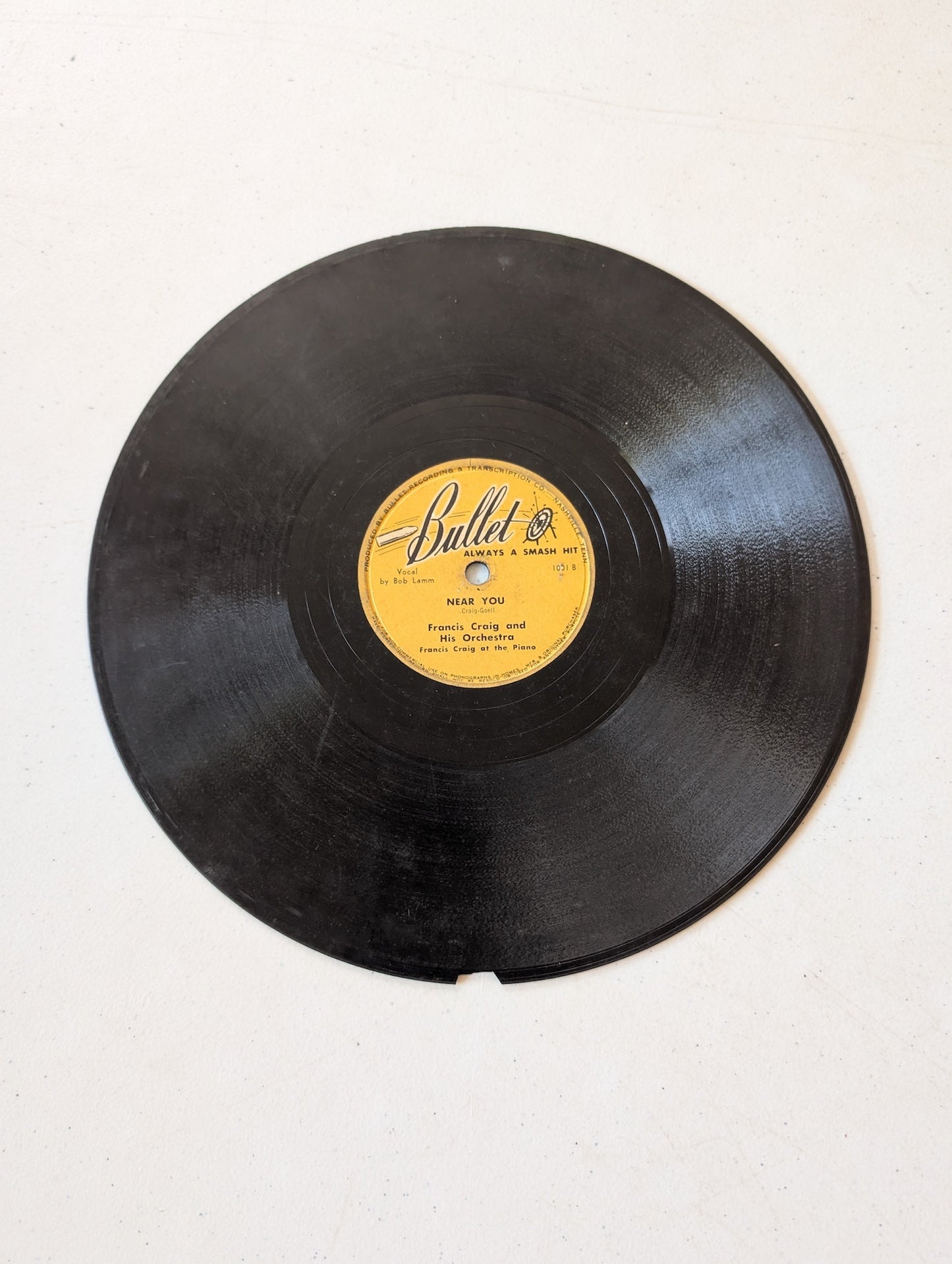 Francis Craig and His Orchestra Near You 78 rpm record - DAMAGED