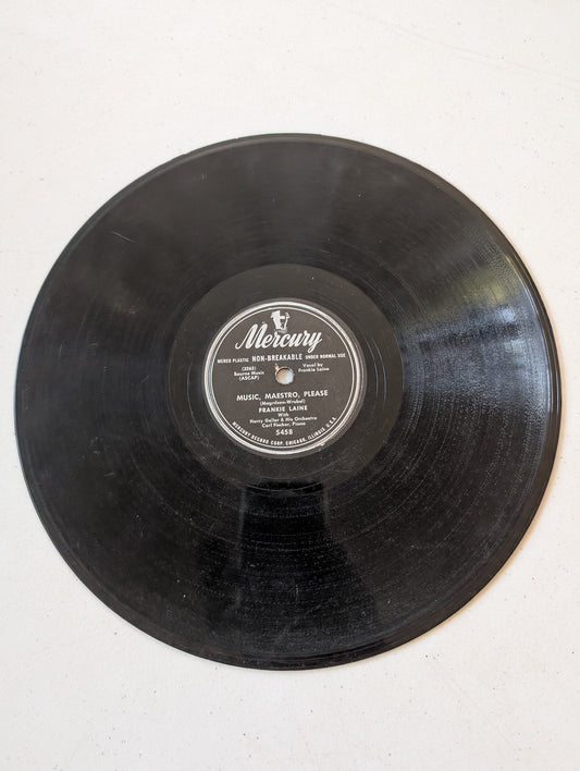 Frankie Laine – Music, Maestro, Please / Dream A Little Dream Of Me 78 RPM record