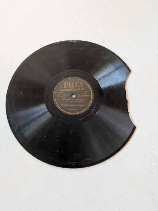 Ella Fitzgerald Ink Spots  I'm Making Believe 78 RPM - DAMAGED