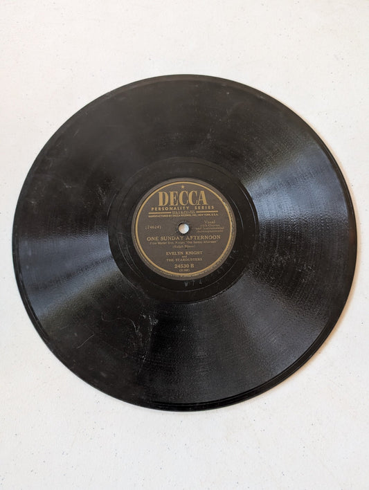 Evelyn Knight-Powder Your Face With Sunshine/One Sunday Afternoon 10" 78 RPM-