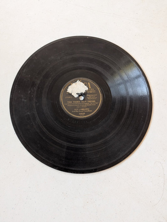 Guy Lombardo Third 3rd Man Theme 78 RPM 10" Records