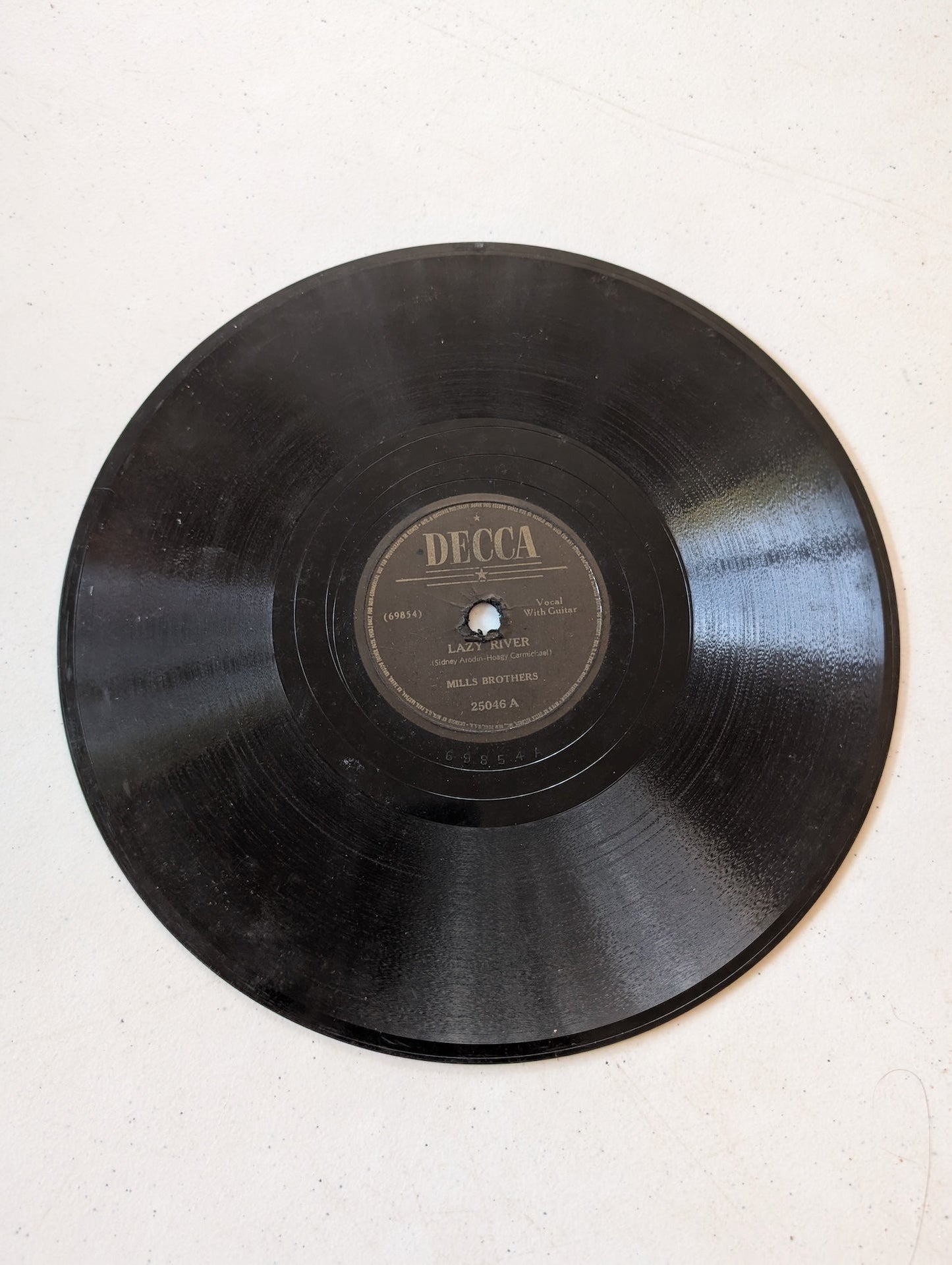 Mills Brothers Lazy River Cielito Lindo Decca 78RPM 1947 Record