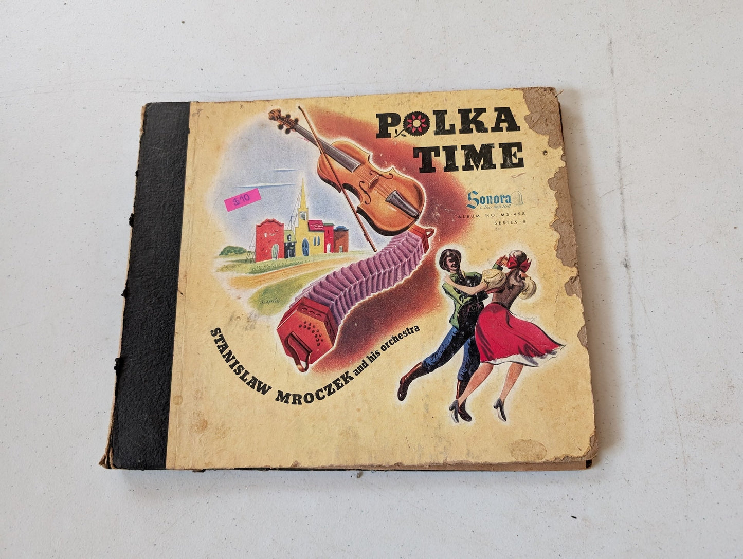 Stanislaw Mroczek Orchestra - Polka Time - 4 x Shellac (10", 78 RPM, Album), 1944 - INCOMPLETE, missing two records
