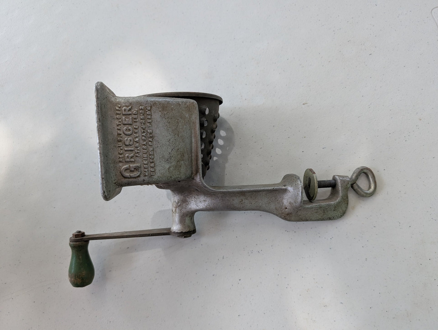 Griscer Food/ Meat Grinder Vintage Antique