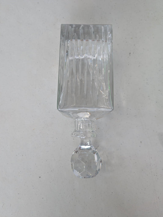 Whiskey Decanter Crystal Glass Liquor Bottle Wine spherical Stopper Scotch Bar Vintage