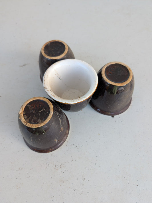 Crock Stoneware Vintage Mini Brown Bean