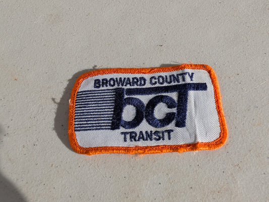 Broward County (Florida)  Transit Bus Patch Vintage