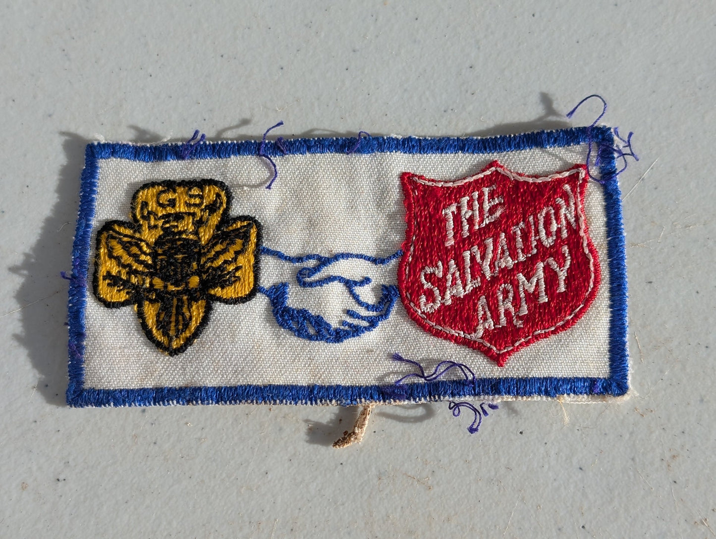 ROUGH & DIRTY Girl Scouts & THE SALVATION ARMY Patch vintage