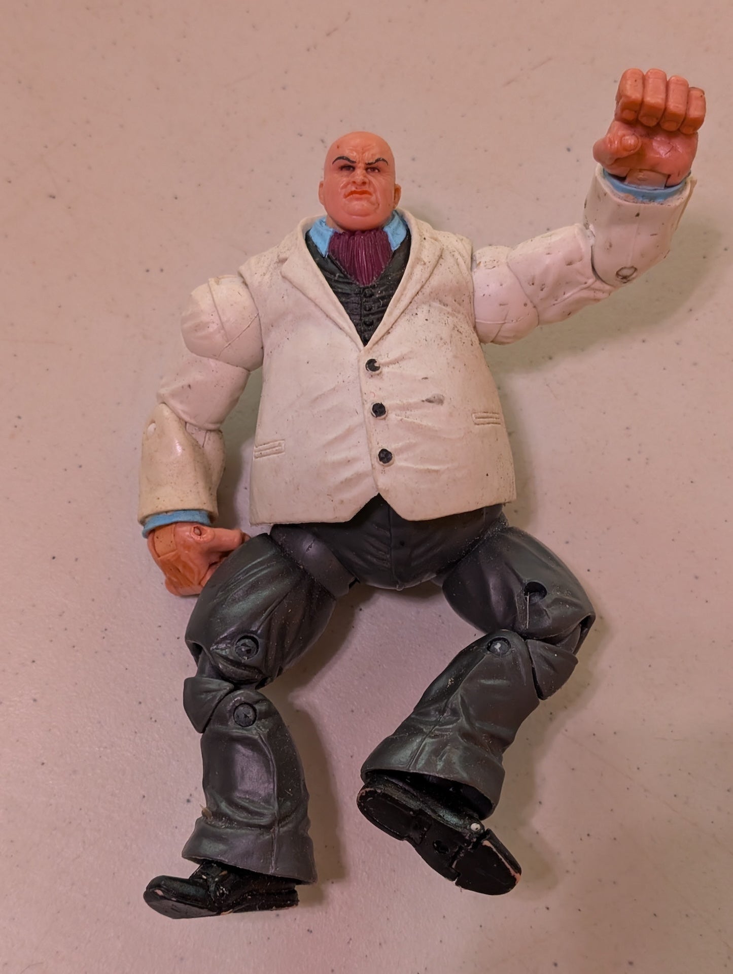 Kingpin Face Off White Suit Variant Marvel Legends, 2006 7” (Vintage, Action Figure, Missing parts/accessories, Collectable, Toy)