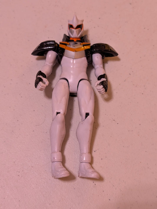 Dominic White Rhino Ranger Bandai Action Figure Power Rangers Jungle Fury(Vintage, Action Figure, Missing parts/accessories, Collectable, Toy)