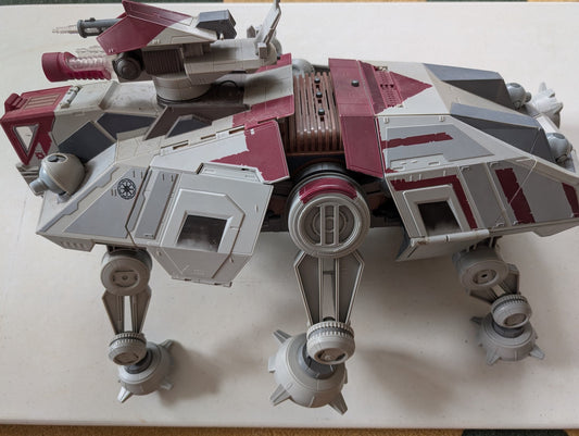 AT-TE Walker Star Wars 2008 Clone Wars (Vintage, Missing parts/accessories, Collectable, Toy)
