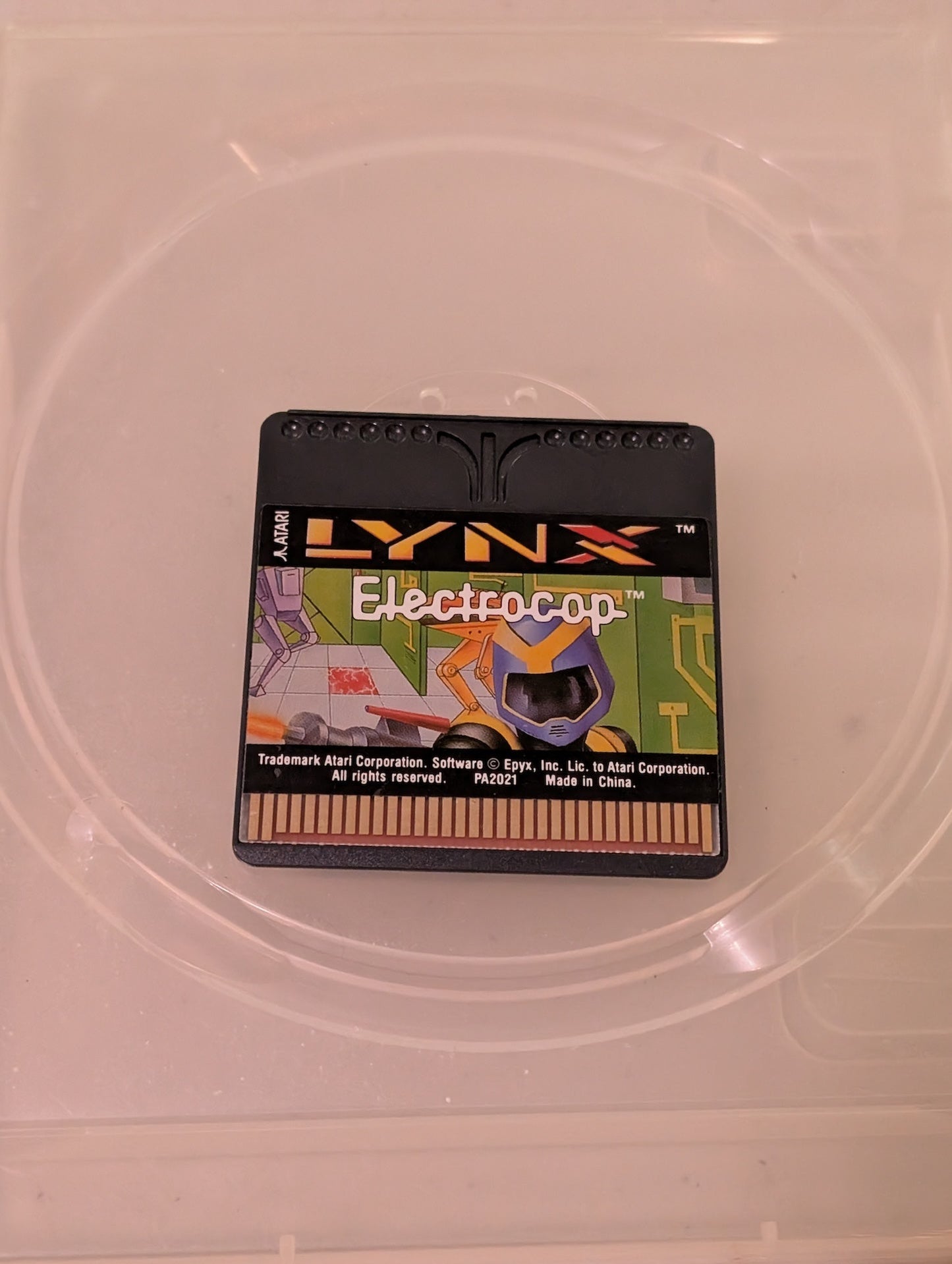 ELECTROCOP VINTAGE 1989 80s ATARI LYNX VIDEO GAME CARD