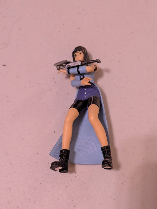 RINOA HEARTILL with weapon Final Fantasy VIII Action Figure Bandai 1999 Square Enix JRPG (Action Figure, SciFi/Fantasy, Collectable, Vintage, Loose, Missing Parts/pieces, Incomplete)