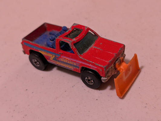 Brianâs Snow & Dirt Removal Pickup Truck And Plow Vintage Rare 1979 Hot Wheels (Vehicle, SciFi/Fantasy, Collectable, Vintage, Loose, Missing Parts/pieces, Incomplete)