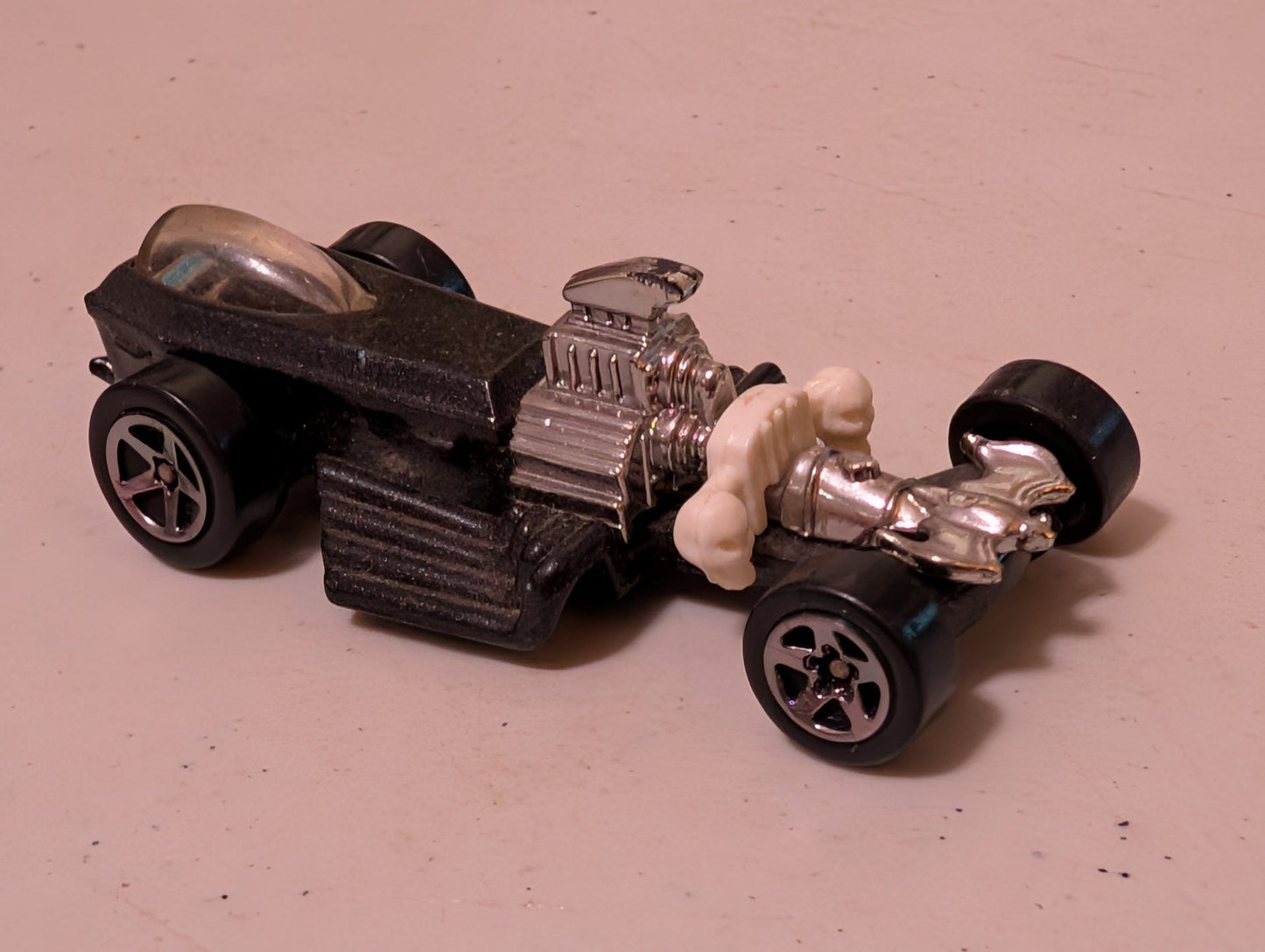 Rigor Motor Black Blue Coffin Car Hot Wheels 1/64 Loose(Vehicle, SciFi/Fantasy, Collectable, Vintage, Loose, Missing Parts/pieces, Incomplete)