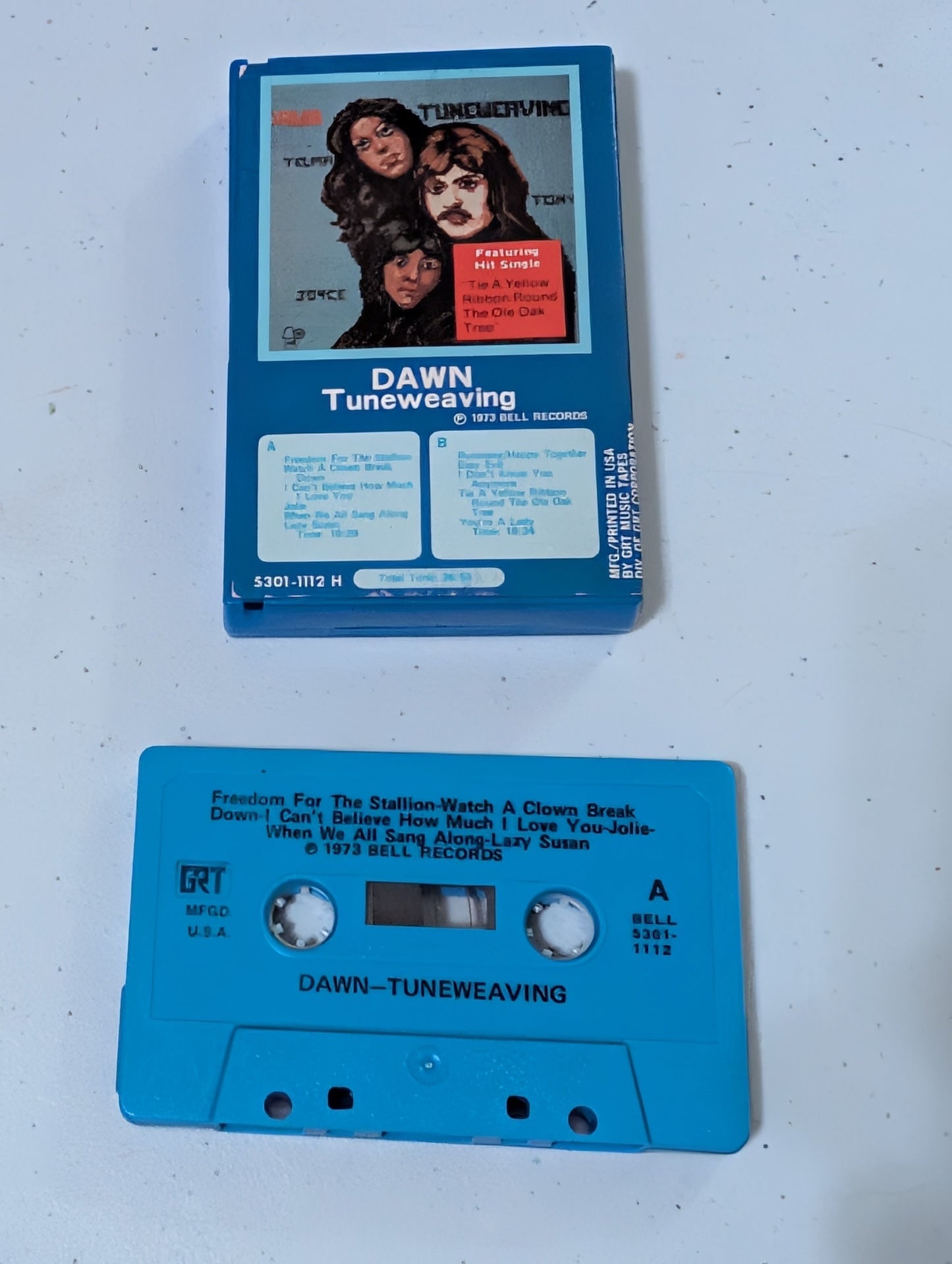 TUNEWEAVING - DAWN FEATURING TONY ORLANDO CASSETTE TAPE VINTAGE ORIGINAL 1973(cassette, tape, album, music, vintage, OOP)