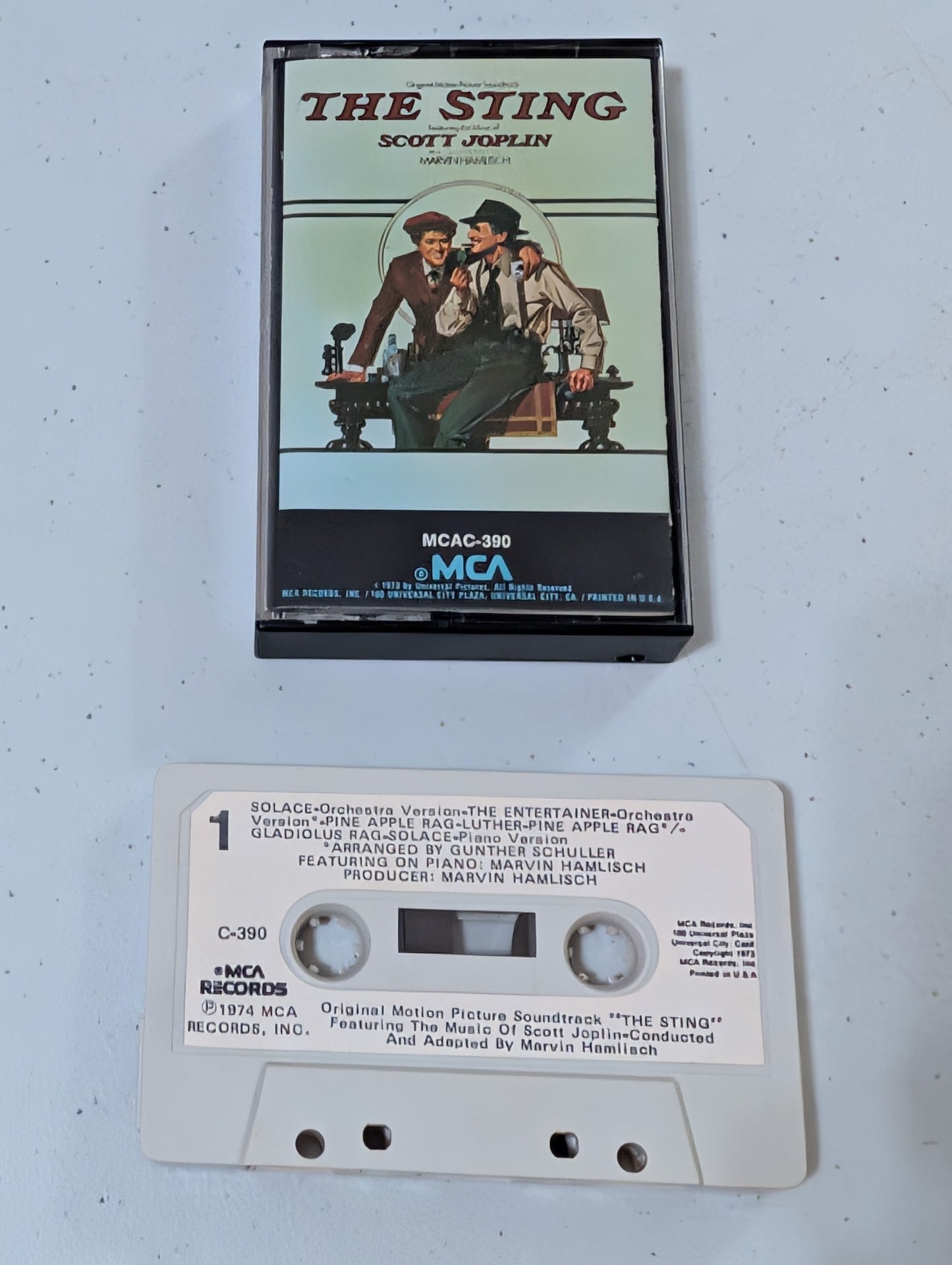 Scott Joplin, Marvin Hamlisch – The Sting (Original Motion Picture Soundtrack)(cassette, tape, album, music, vintage, OOP)