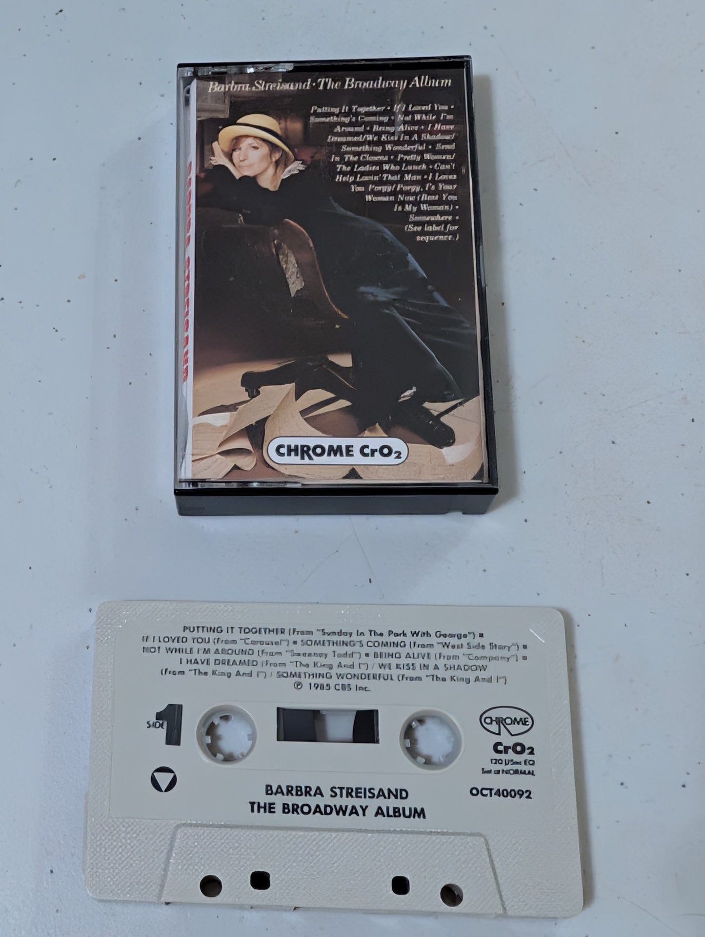 Barbra Streisand - The Broadway Album  (Cassette, 1985, Columbia) - (cassette, tape, album, music, vintage, OOP)