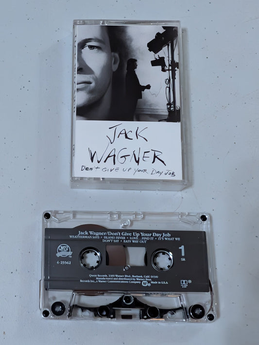 Jack Wagner – Don't Give Up Your Day Job 1987 Cassette Qwest Records(cassette, tape, album, music, vintage, OOP)