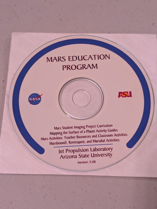 Mars Education Program CD-ROM, Mars Student Imaging Project (MSIP) NASA Arizona State University