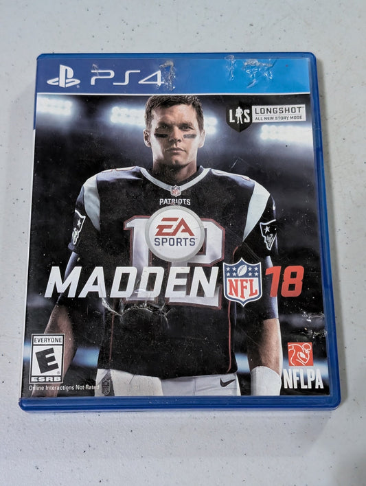 Madden NFL 18 Sony  PS4 PlayStation 4 2017 Tom Brady