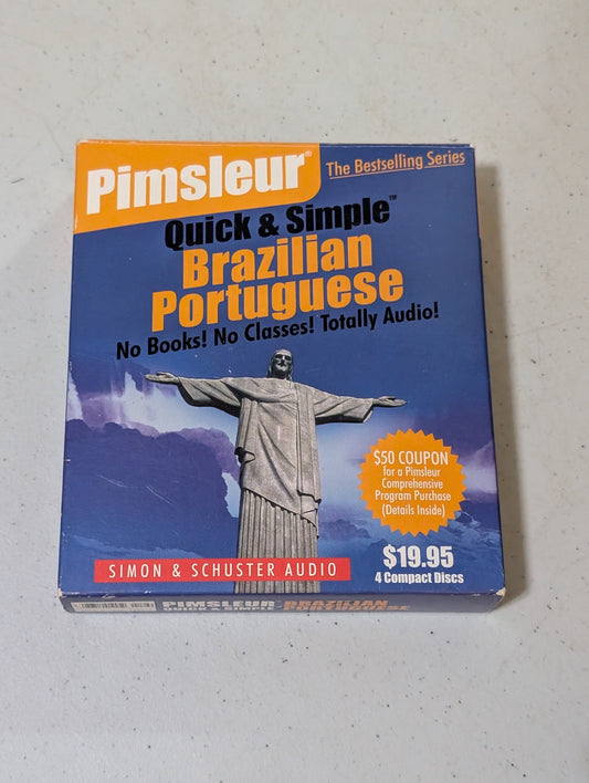 Pimsleur - Quick & Simple Brazilian Portuguese (Educational, 4-CD Set, 2000)