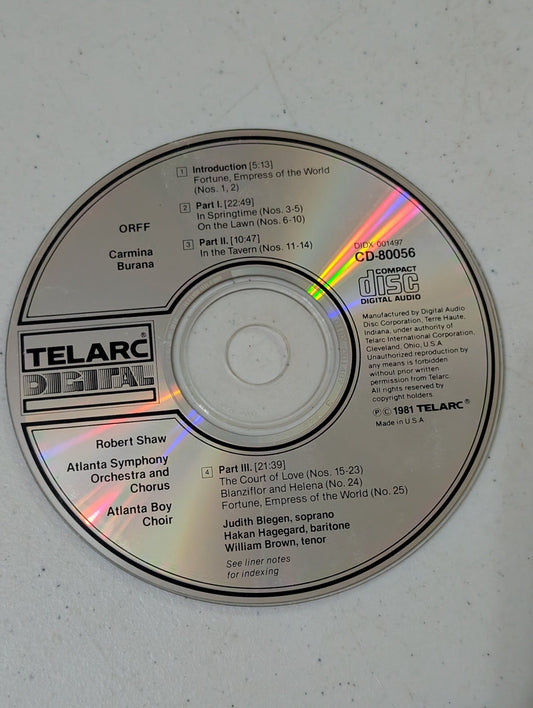 Orff - Carmina Burana (Classical, CD, 1981)