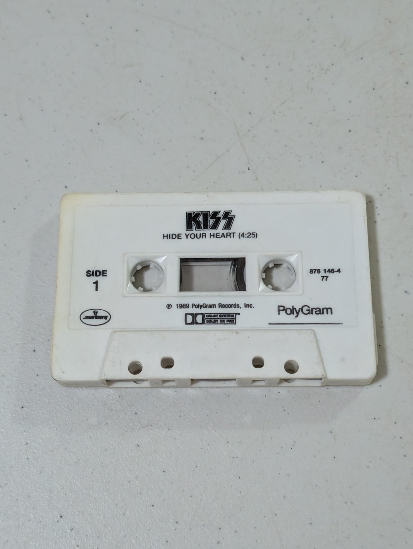 KISS Hide Your Heart RARE Vintage Cassette Single 1989 Polygram Cassette Only (Cassette, vintage, out of print)