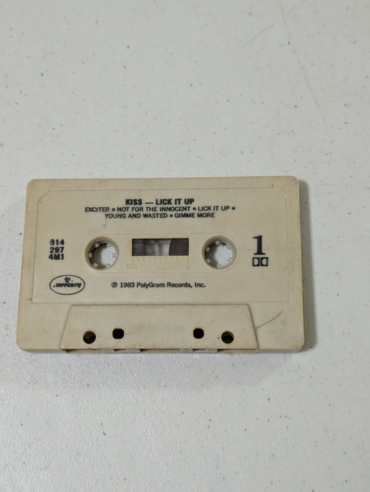 Kiss Lick It Up Cassette PolyGram Mercury Records #422-814297-4M-1 Cassette Only(Cassette, vintage, out of print)