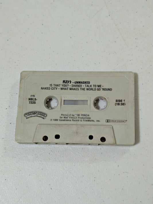 KISS - Unmasked Cassette Tape Casablanca  Cassette only(Cassette, vintage, out of print)