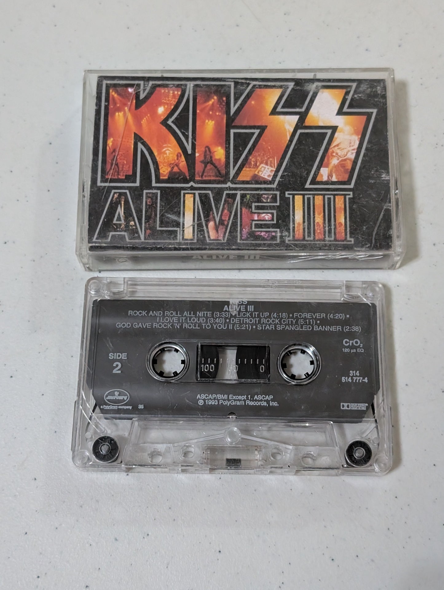 Kiss Alive III Cassette Tape (Mercury 1993) Rock 90s (Cassette, vintage, out of print)