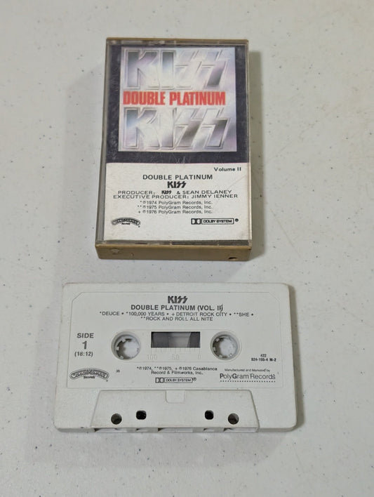 Kiss Double Platinum Vol. 2 Cassette Tape Polygram Records(Cassette, vintage, out of print)