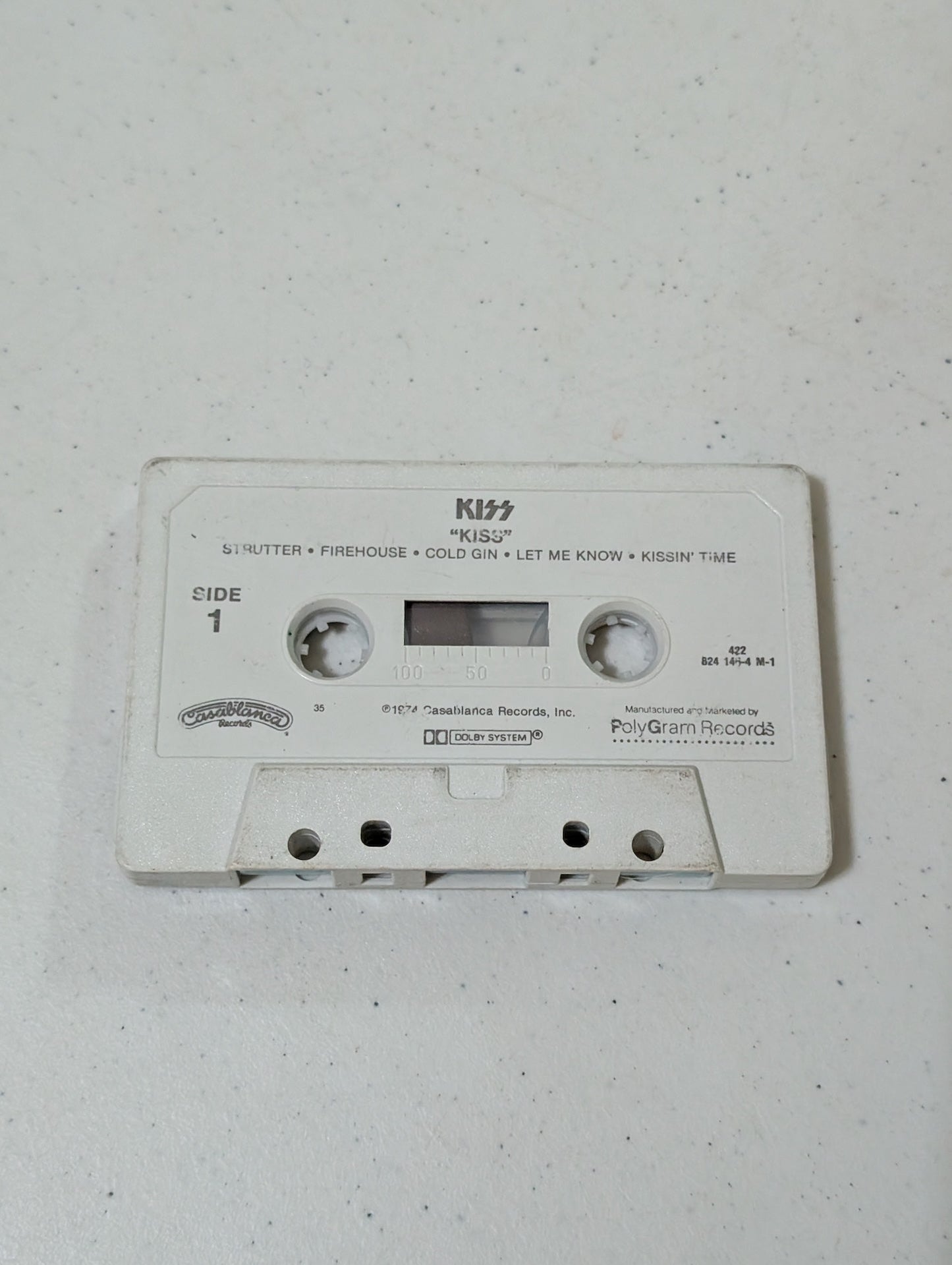 KISS Self Titled Cassette Tape Only 1974 Hard Rock Casablanca 824 146-4 M-1(Cassette, vintage, out of print)