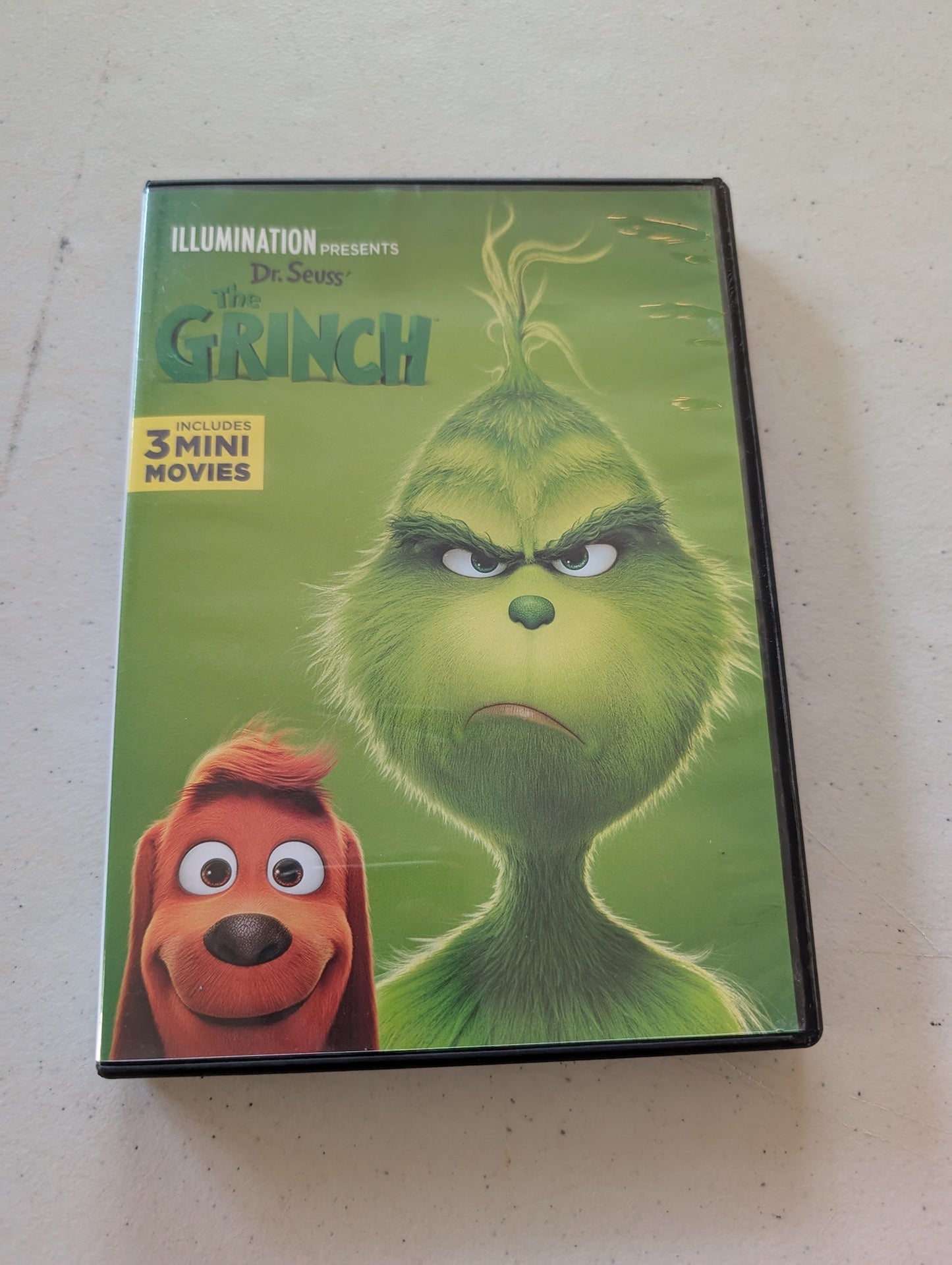 Dr. Seuss' the Grinch DVD + 3 Mini Movies Animated Version Cartoon