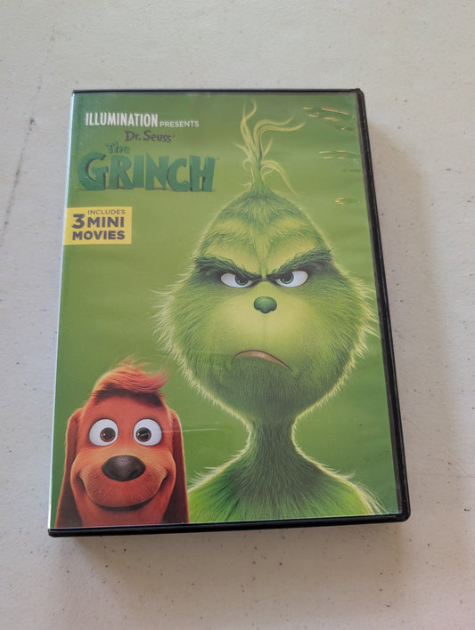 Dr. Seuss' the Grinch DVD + 3 Mini Movies Animated Version Cartoon
