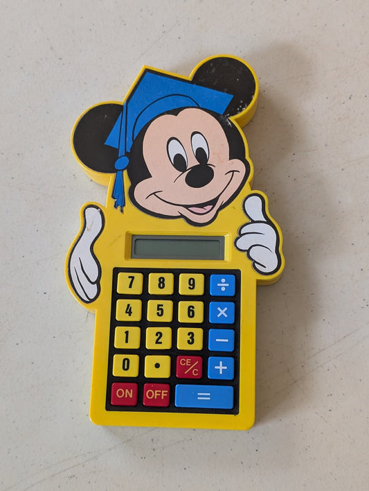 Mickey Mouse Disney Calculator Concept 2000 Model WD-1011(vintage, collectable, nostalgia, toy)
