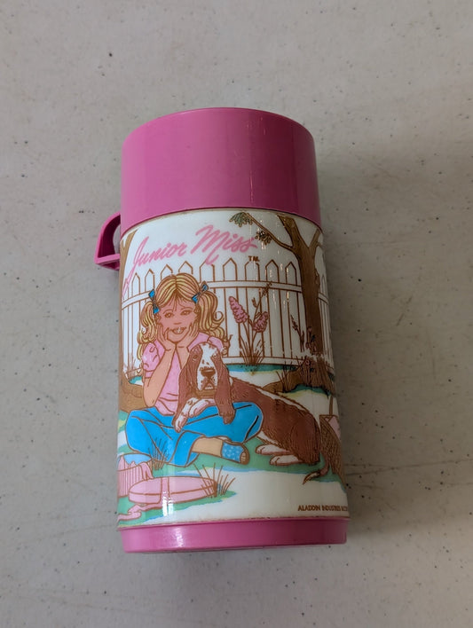 Junior Miss Aladdin Lunchbox Thermos with Cap(vintage, collectable, nostalgia, toy)