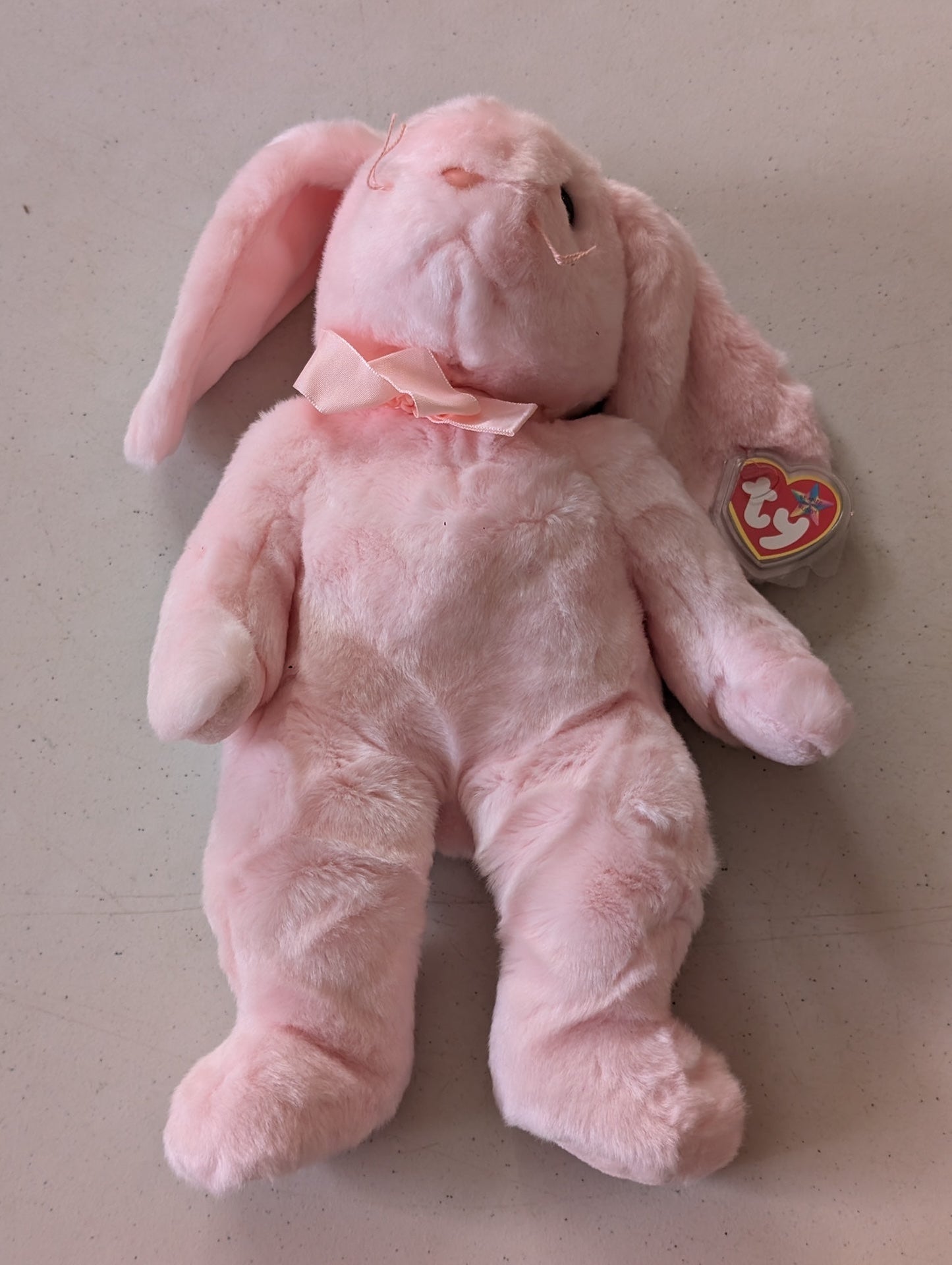 Spring the Bunny - Ty Beanie Buddies (Pink, 1999, Plush Toy)