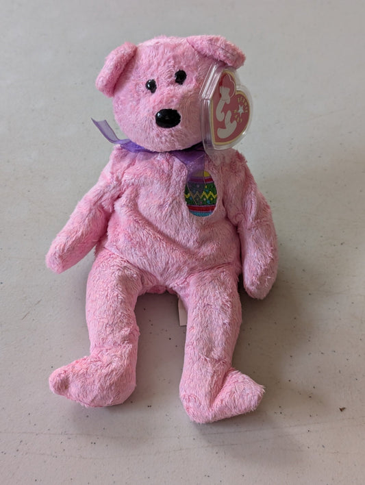 Eggs the Bear - Ty Beanie Babies (Pink, 2000, Plush Toy)