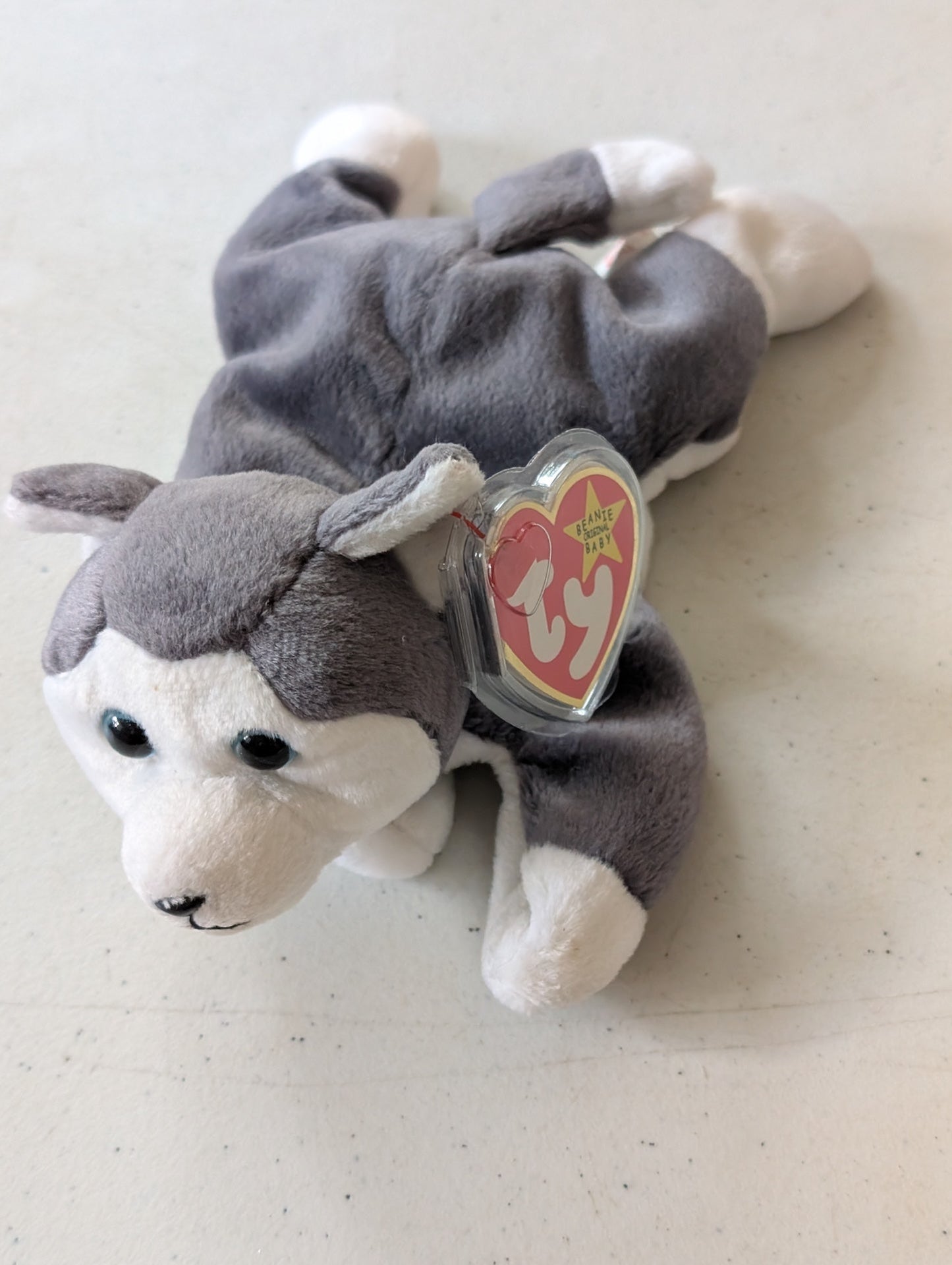 Nanook the Husky - Ty Beanie Babies (Gray White, 1996, Plush Toy)