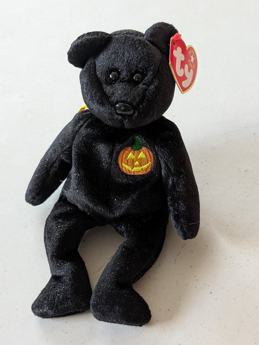 Haunt the Bear - Ty Beanie Babies (Black, 2000, Plush Toy)