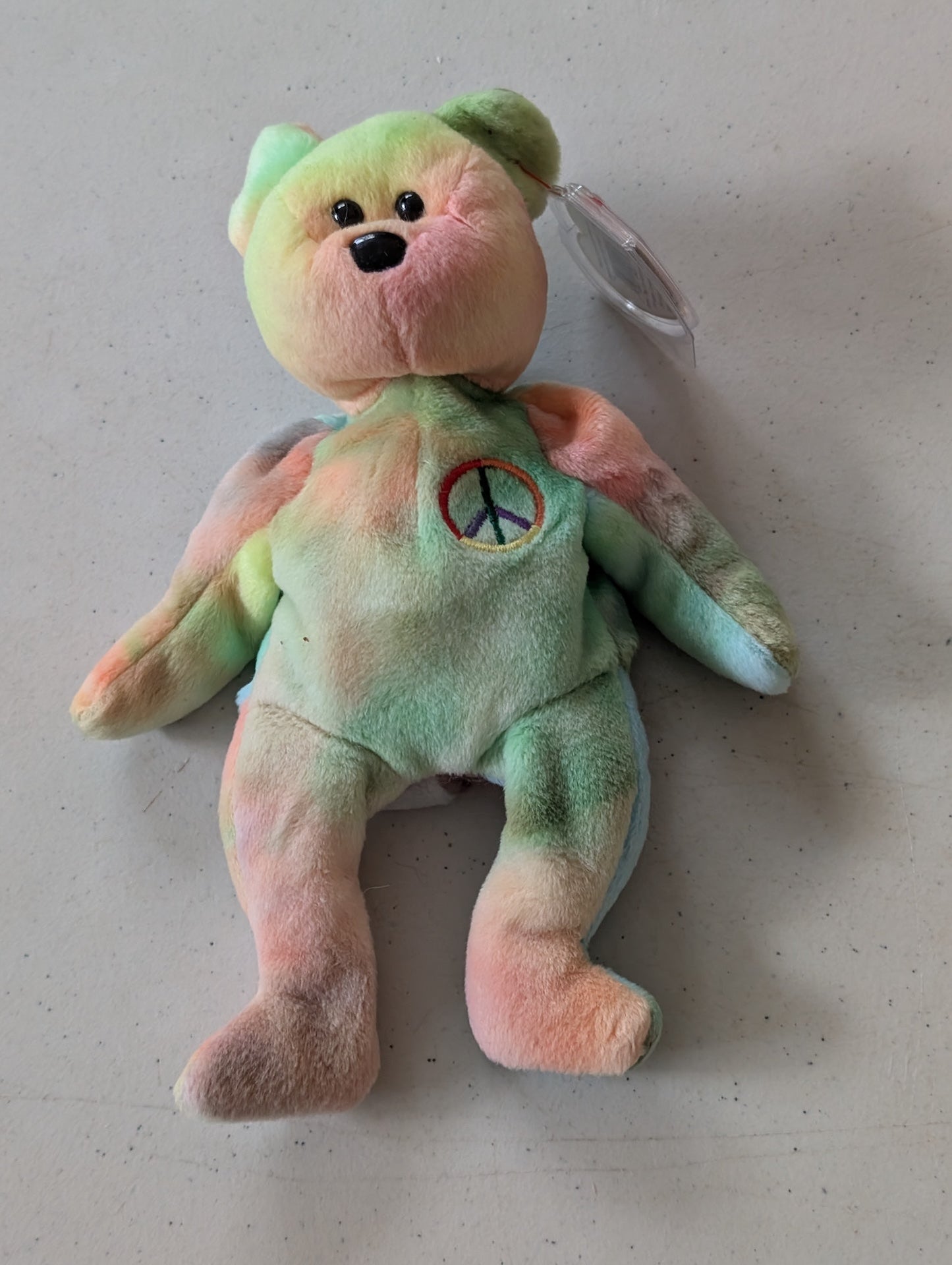 Peace - Ty Beanie Babies (Tie-Dye, 1996, Plush Toy)