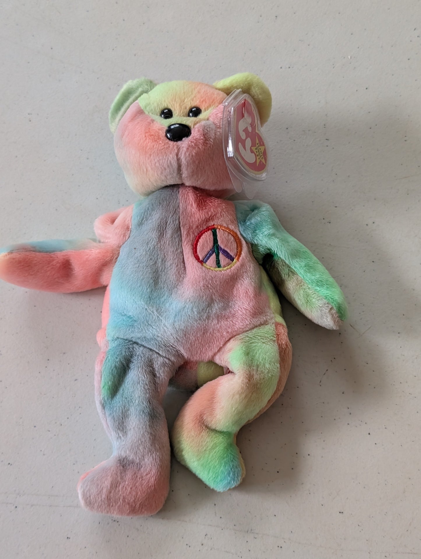 Peace - Ty Beanie Babies (Tie-Dye, 1996 Plush Toy)