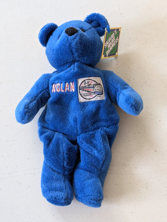 Nolan Ryan Bear - Salvino's Bammers (Blue, 1998, Plush Toy)