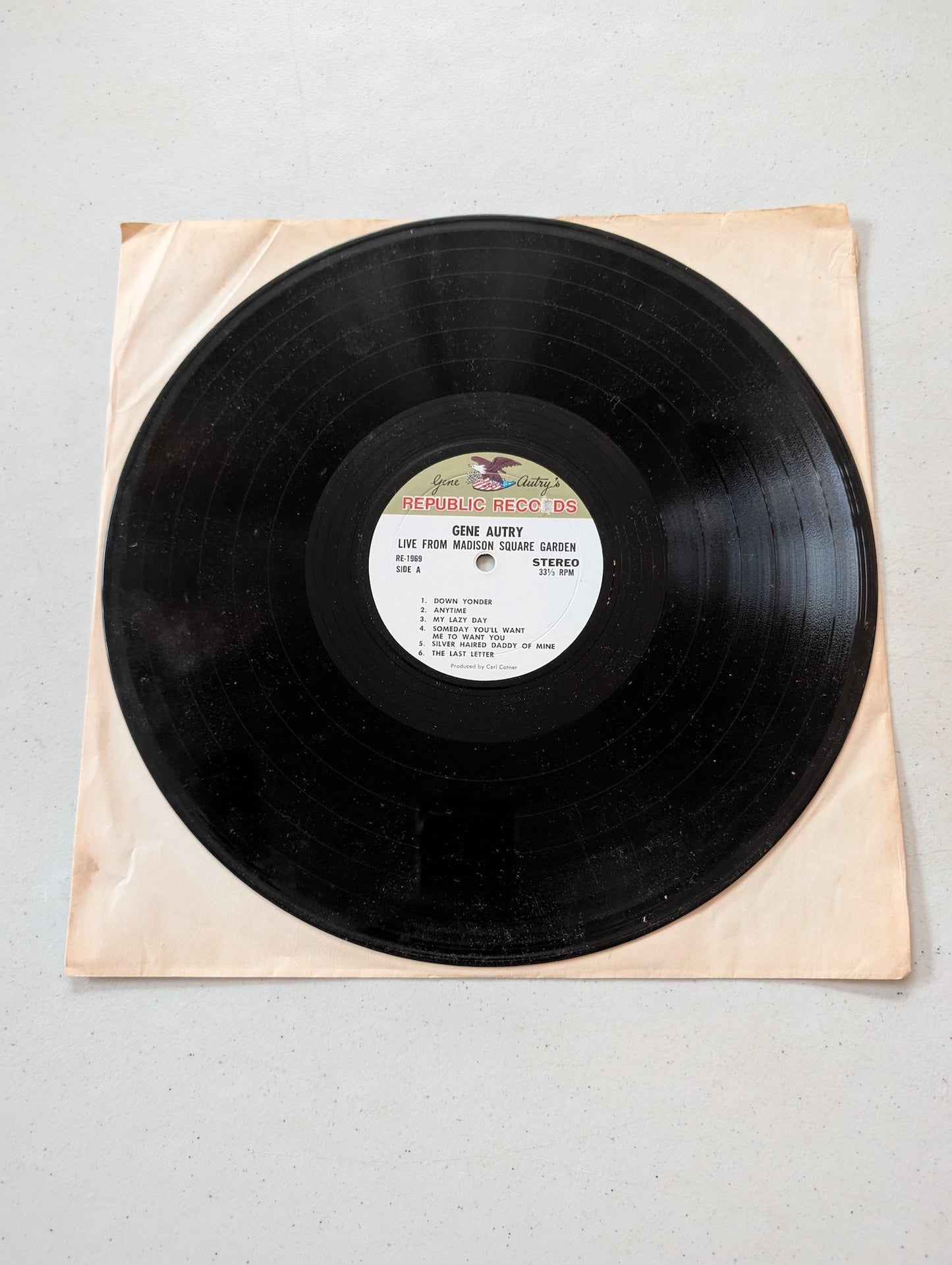 Gene Autry - Live from Madison Square Garden (Country, LP, 1968)