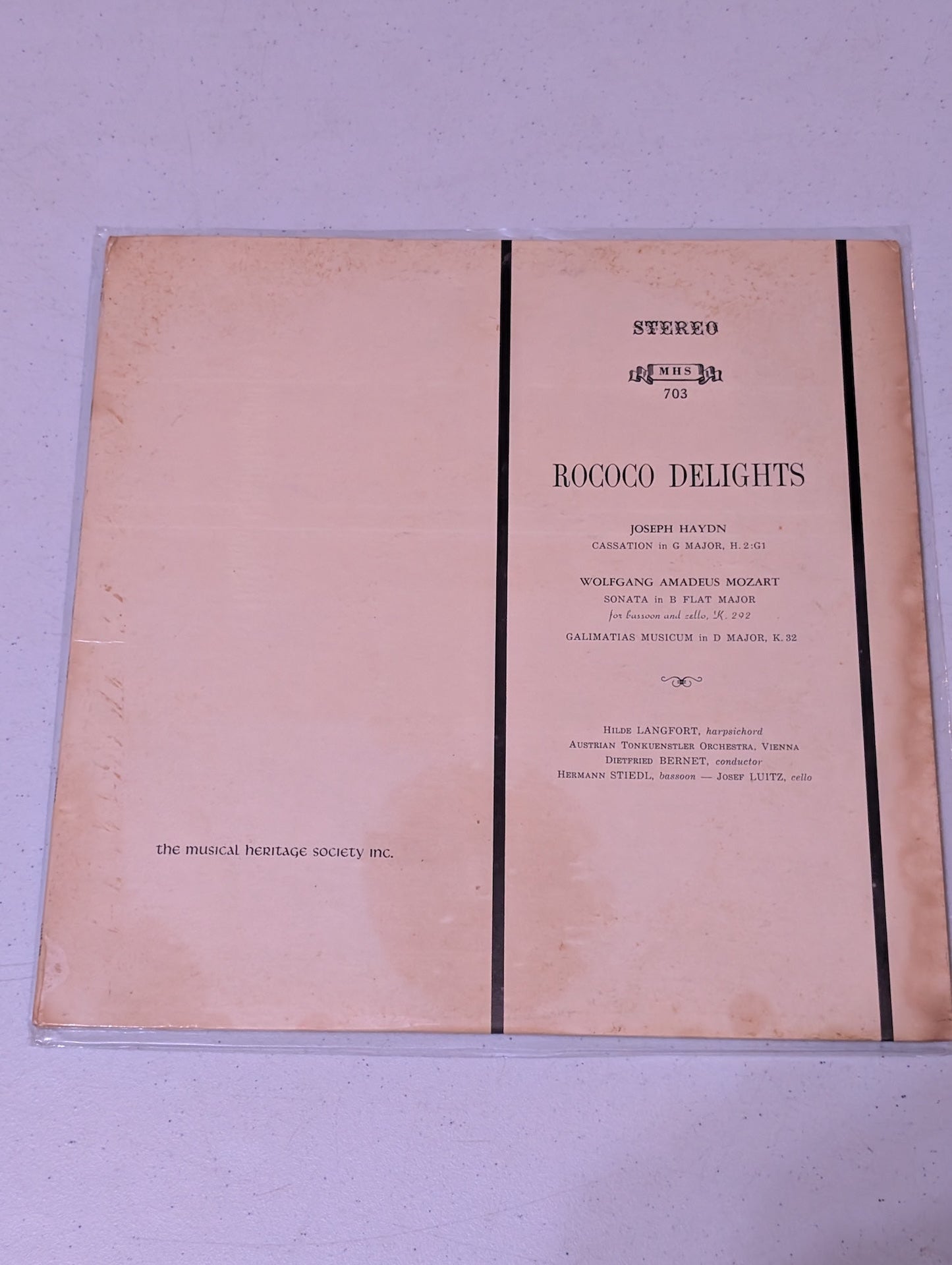 Various - Rococo Delights (Classical, LP, 1969)