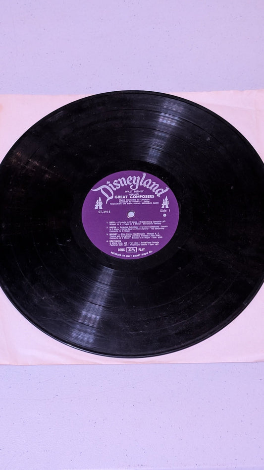 Walt Disney - The Great Composers (Classical, Children's, LP, 1970)
