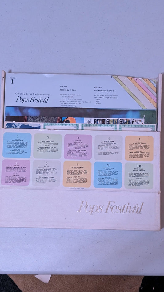 Arthur Fiedler & The Boston Pops - Pops Festival (Classical, Easy Listening, Box Set (10xLP), 1969)