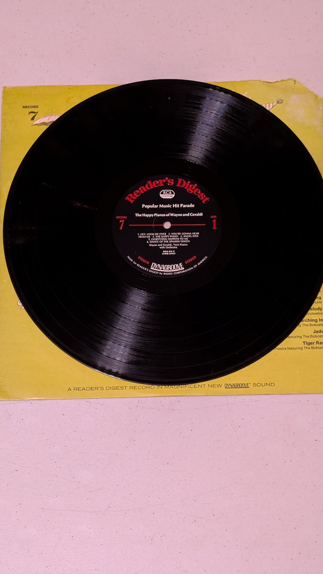 The Happy Pianola of Wayne and Geraldi - Popular Music Hit Parade (Easy Listening, Ragtime, LP, 1968)
