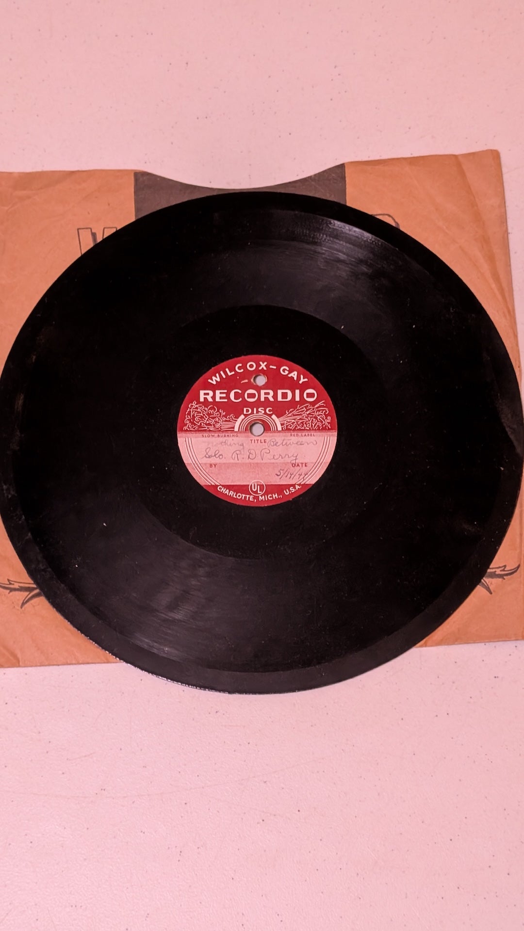Solo R. D. Perry - Unidentified Title (Personal Recording) (Spoken Word, 78 RPM Record, 1952)